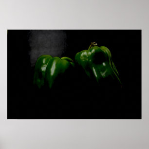 Poster Deux poivrons verts wapcna