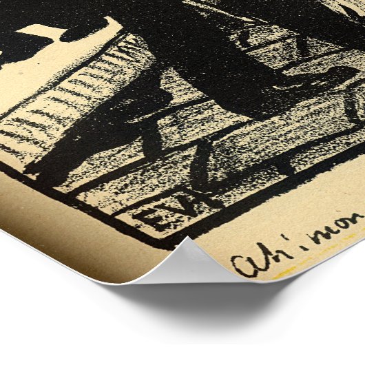 Poster Deux policiers enlèvent un tramp habillé de chiffo (Coin)