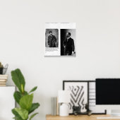 Poster Deux portraits de George Eastman 1884 et 1890 (Bureau à domicile)