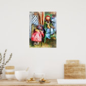 Poster Deux poupées en cerf au marché aux puces (Cuisine)