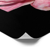 Poster Deux Roses Roses Roses Roses Noir Imprimer (Coin)