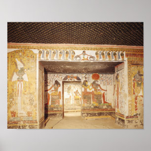 Poster Deux salles de la tombe de Nefertari