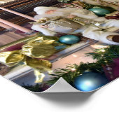 Poster Deux Santas Sur Un Mantel De Cheminée Victorien (Coin)