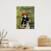 Poster Deux Soeurs sur la terrasse (Cuisine)