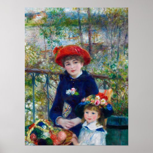 Poster Deux Soeurs, Sur la terrasse de Renoir (Devant)