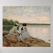 Poster Deux sur la plage, Arvid Liljelund (Devant)