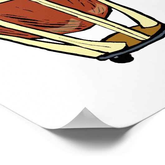 Poster Deux Timpani Avec Des Mallets Image Graphique (Coin)