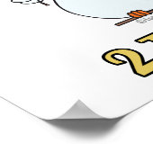 Poster deux tourterelles deuxième 2e jour de noël (Coin)