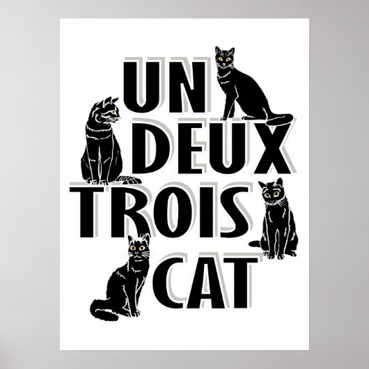 Poster Deux Trois Cat (Devant)