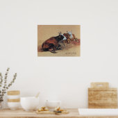 POSTER DEUX VACHES LONGUES (Cuisine)