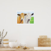 Poster Deux vaches pour Oklahoma 16 x 20 Imprimer (Cuisine)