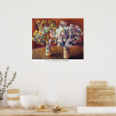 Poster Deux vases de Chrysanthemums par Claude Monet (Cuisine)