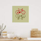 Poster deux vélos simples (Cuisine)
