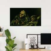 Poster Deux Vieux Hommes Mangent (Bureau à domicile)