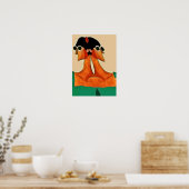 Poster Deux visages de la femme Abstrait (Cuisine)