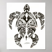 Poster deux visages (honu)tortue (Devant)