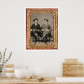 Poster Deux voleurs, assis avec des instruments (40050) (Cuisine)