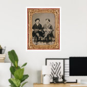 Poster Deux voleurs, assis avec des instruments (40050) (Bureau à domicile)