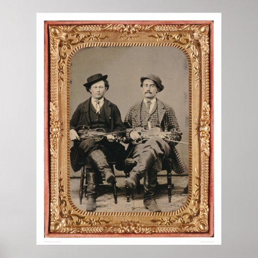 Poster Deux voleurs, assis avec des instruments (40050) (Devant)