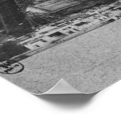 Poster Deux vues sur la construction de l'Eiffel (Coin)