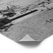 Poster Deux vues sur la construction de l'Eiffel 2 (Coin)