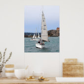 Poster Deux yachts de course (Cuisine)