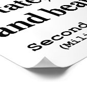 Poster Deuxième amendement à la Constitution des États-Un (Coin)