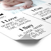 Poster Deuxième année du bébé Jalon 2e anniversaire Photo (Coin)