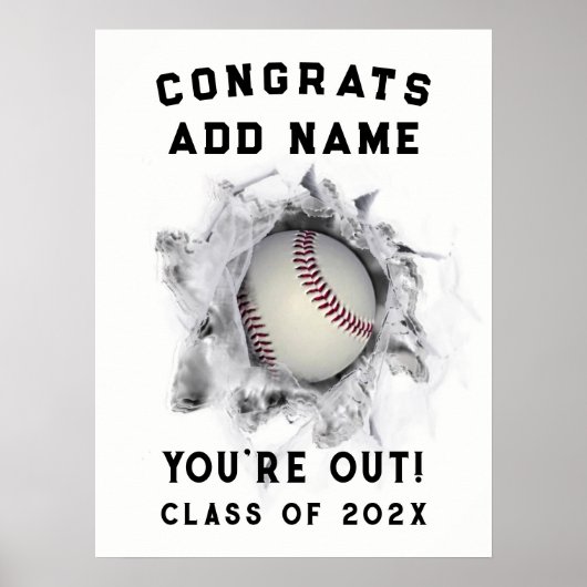 Poster d'évaluation de base-ball (Devant)