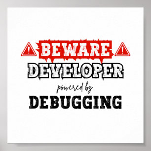 Poster Développeur optimisé par le débogage Programmati