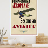 Poster Devenez aviateur (Cuisine)