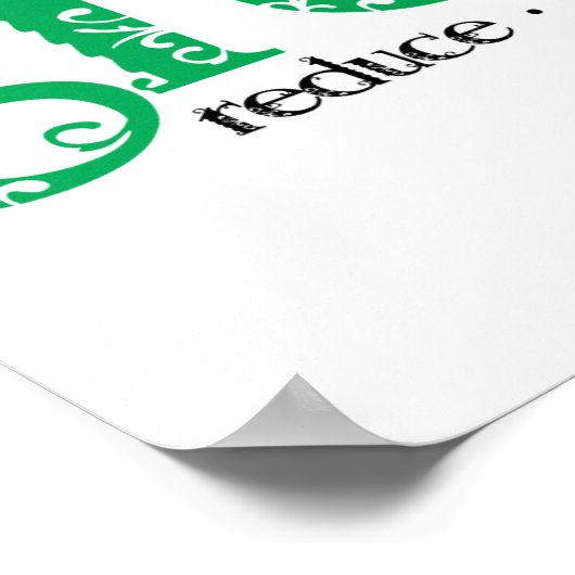 Poster Devenez écolo (Coin)