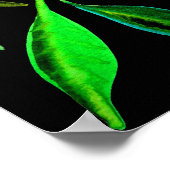 Poster Devenez écolo éco feuille aquarelle illustration (Coin)