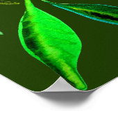 Poster Devenez écolo éco feuille aquarelle illustration (Coin)