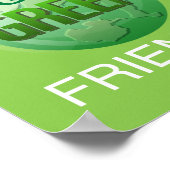 Poster Devenez écolo Soyez Convivial Pour La Terre (Coin)