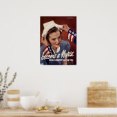 Poster Devenez Infirmière (Cuisine)