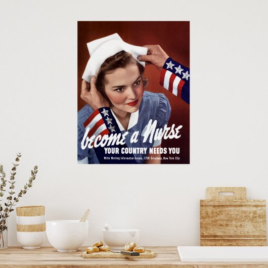 Poster Devenez Infirmière (Cuisine)