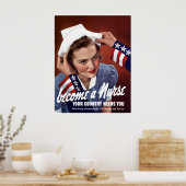 Poster Devenez Infirmière — Frontière (Cuisine)