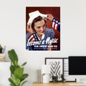 Poster Devenez Infirmière — Frontière (Bureau à domicile)