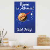 Poster Devenez un astronaute ! (Cuisine)