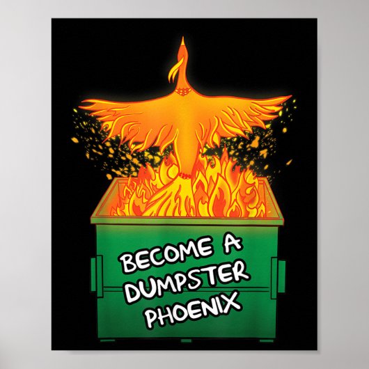 Poster Devenez Un Dumpster Pcute Ss Cute Ssnix Funny Ment (Devant)