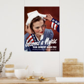 Poster Devenir infirmière (Cuisine)