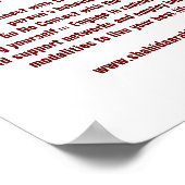 Poster Devenir le rappel du cauchemar des narcissistes (Coin)