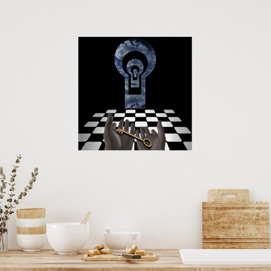 Poster Déverrouiller la connaissance (Cuisine)