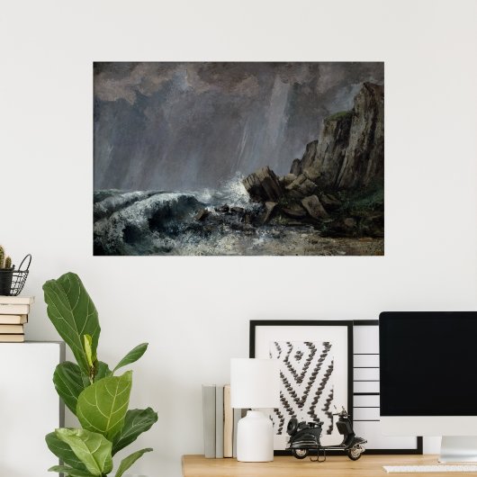 Poster Déverse à Etretat (Bureau à domicile)