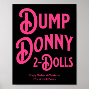 Poster Déverser Donny 2 Poupées Deux Poupées Trump Tarifs
