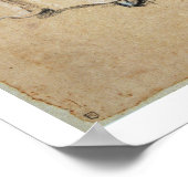 Poster Déversoir à vin avec une carte Young Man (craie) (Coin)