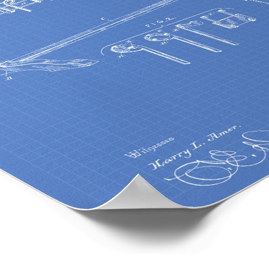 Poster Device Teaching Music 1893 Patent Art Blueprint (Coin)