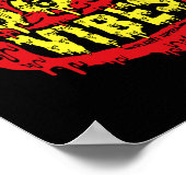 Poster Devil 666 Vibes - Style Rétro 666 Drôle Evil Hallo (Coin)