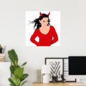 POSTER DEVIL GIRL (Bureau à domicile)